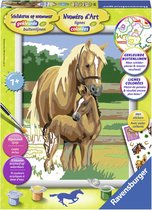 Schilderen op nummer Serie Paarden Paardenliefde
