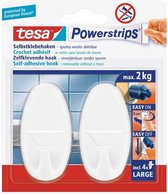 Tesa Powerstrips Large Ovaal 2KG - Wit 2 stuks