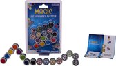 Magische schakels denk spel op kaart