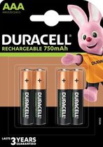 Batterij Duracell Rechargeable PLUS AAA bls4
