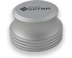 Ludic Audio Platenpuck zilver of Aandrukgewicht voor Platenspeler - Hifi Record Clamp - Record Clamp - High End Stabilizer voor Draaitafel