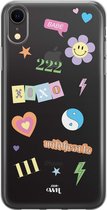 xoxo Wildhearts case voor iPhone XR - Wildhearts Icons Colors - xoxo Wildhearts Transparant Case
