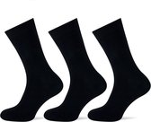 Sokken Teckel | uni sokken | katoen | zwart | 3-pack | Maat 36-42