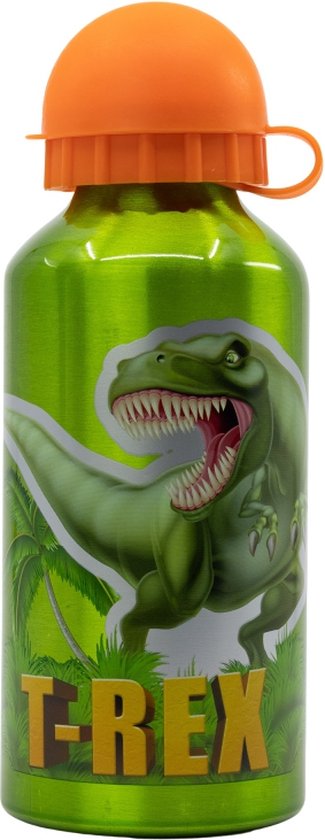 Stor Aluminium Drinkfles 400 Ml – Blauw, Met Ronde Dop, BPA-vrij, Ideaal Voor Kinderen (14,5 Cm)