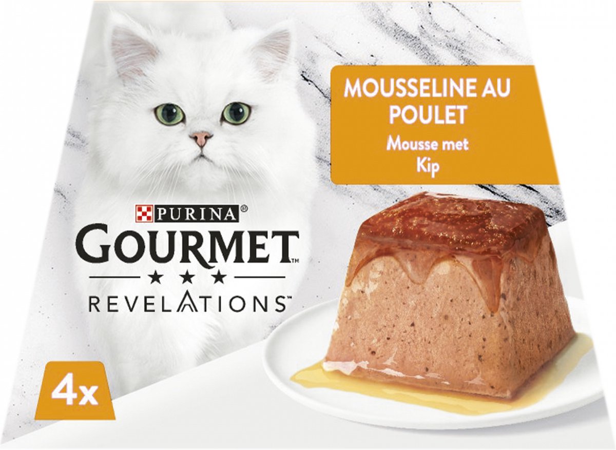 3x Gourmet Revelations - Mousse met kip (4x57g)