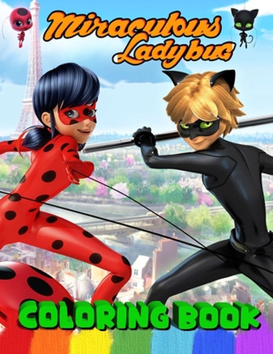 Ladybug And Cat Noir Coloring Pages Ladybug Coloring Pages | TPT