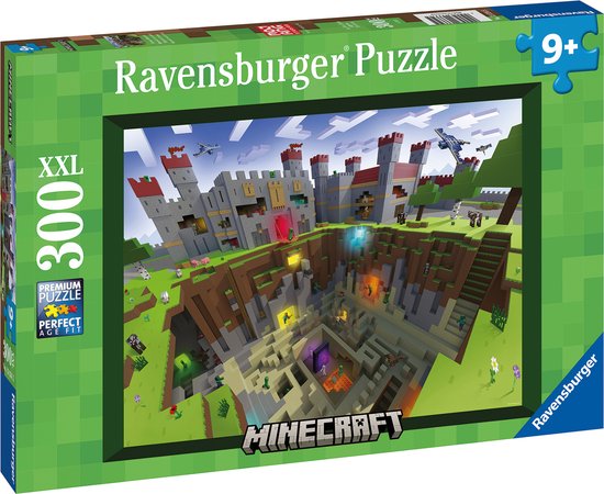 Ravensburger puzzel Minecraft Cutaway - Legpuzzel - 300 XXL stukjes