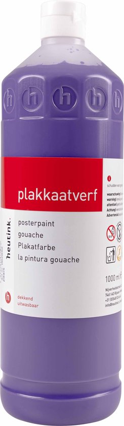 Plakkaatverf Heutink paars - flacon à 1000ml