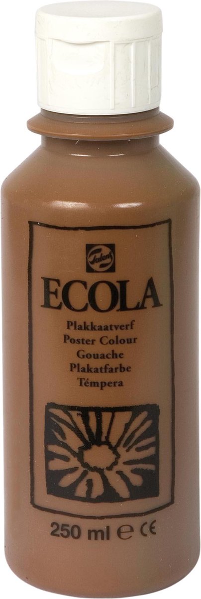 Ecola plakkaatverf 400 Brown 250ML