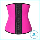 Dreamdeluxe Waist Trainer | Maat M | Fuchsia Roze | Latex Body Shaper voor een Slanke Taille & Zandloper figuur | Corrigerend en Afslankend | Shapewear Korset