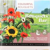 Buzzy® Bouquets Bar Cheerful Picking Flowers - Plukbloemen zaden + 1 liter cocopress tablet (met opkweekzak)