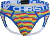 Andrew Christian Pride Flag Locker Room Jock w/ Almost Naked - MAAT M - Heren Ondergoed - Jockstrap voor Man - Mannen Jock
