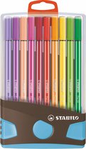 STABILO Pen 68 colorparade antraciet/lichtblauw