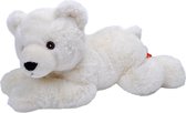 Pluche knuffel dieren Eco-kins ijsbeer van 30 cm. Wildlife speelgoed knuffelbeesten - Cadeau voor kind/jongens/meisjes