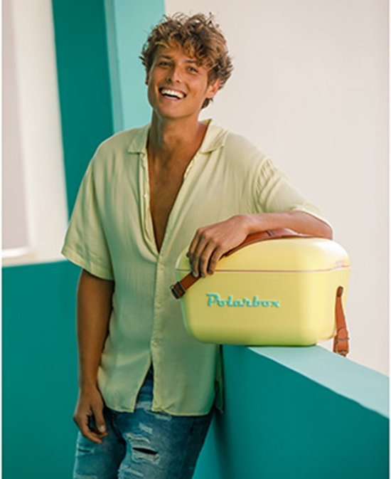 Polarbox - Koelbox - met Schouderband - Geel - 12 Liter - 40x26x(H)23cm van Merkloos — afbeelding 4