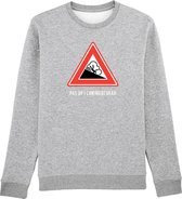 Pas op! Lawinegevaar Rustaagh sweater maat 3XL - grijs - bedrukt - unisex -ski