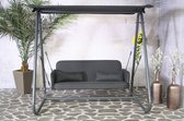 SenS Garden Furniture - Haiti QDF Schommelbank - Zwart - 190x142x177