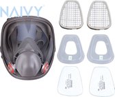 Naivy® Volgelaatmasker || Gasmasker || Gelaatsmasker ||  Veiligheid || Werk || Bescherming || Gasmask