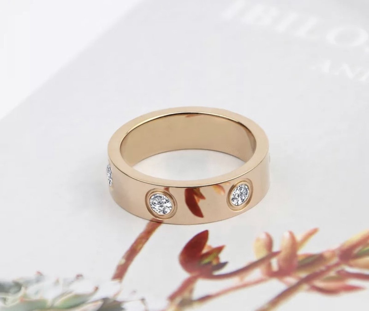 Soraro Ring Zirkonia | Rosekleurig | Ringen Dames | 19mm | Ring Vrouwen | Dames Cadeau | Moederdag | Moederdag Cadeau