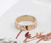 Soraro Ring Diamond | Rose | Ringen Dames | 19mm | Ring Vrouwen | Dames Cadeau | Moederdag | Moederdag Cadeau