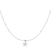 Ketting Starry Night - Zilver - Ster - Stainless steel