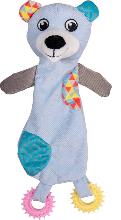 Jack & Vanilla Puppyknuffel met 2 bijtringen