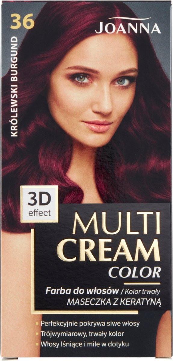 Joanna - Multi Cream Color Hair Dye 36 Royal Burgundy