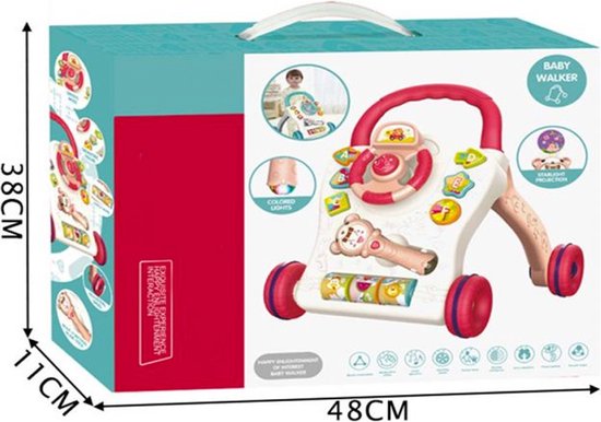 Baby Walker - Educatief Babyspeelgoed - met muziek en lichtjes -  loopspeelgoed voor... | bol.com