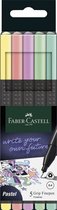 Faber-Castell Grip fineliner - 0,4mm - etui 5 stuks - pastel - FC-151602