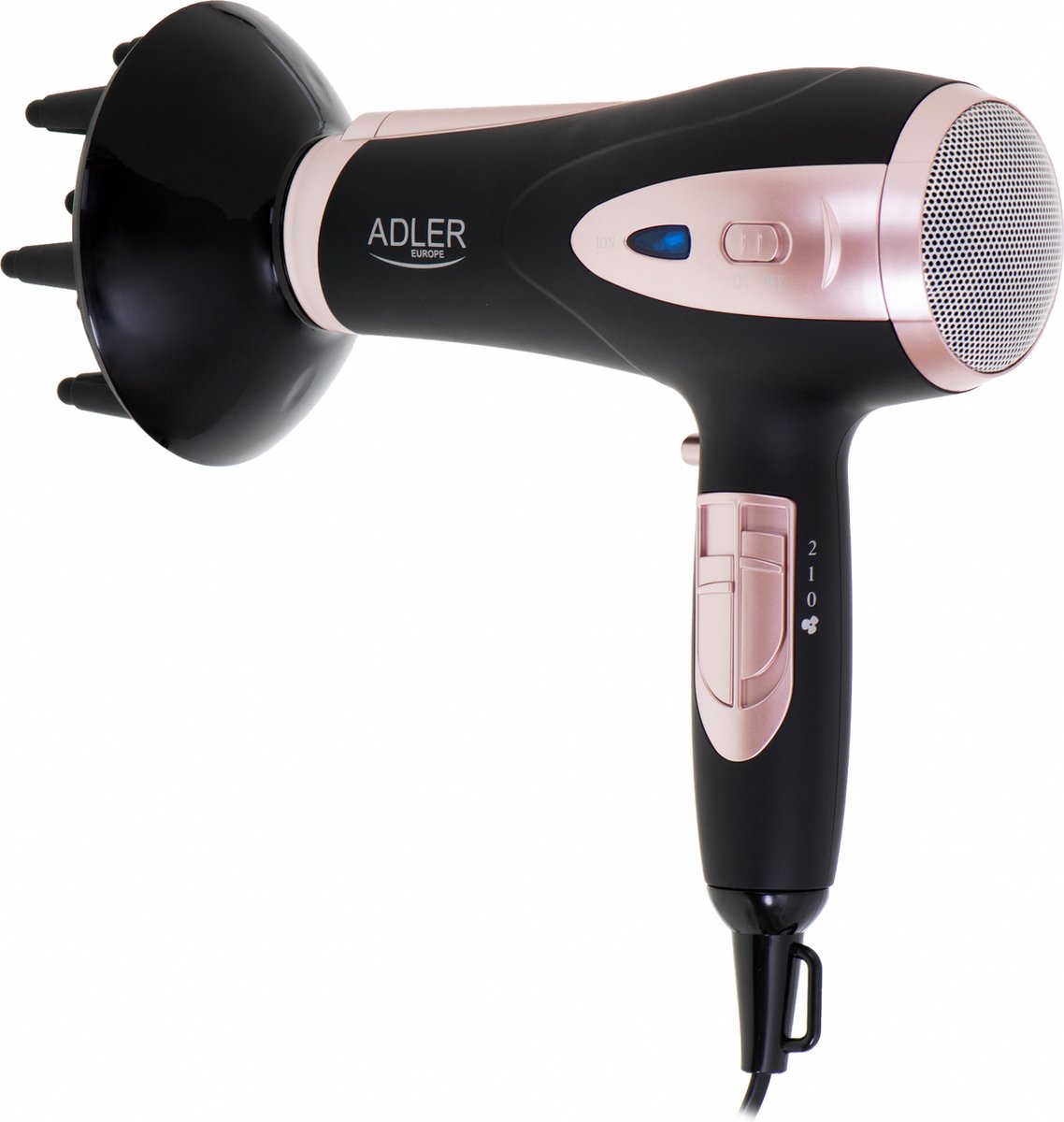 Adler Ad2248 - Ion haardroger - fohn - 2200 Watt - zwart - afbeelding 2