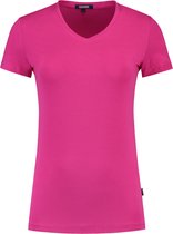 Tricorp Dames T-shirt V-hals 101008 Fuchsia - Maat 5XL