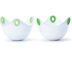 Fusionbrands - Poachpod - Ei Pocheren - Keramisch - Set 2 stuks - per ei