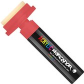 MTN Acrylic Marcador - Verfstift - brede punt van 50 mm - permanent - Rood
