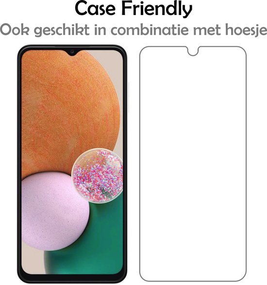 Screenprotector, Case Friendly, ook geschikt in combinatie met hoesje op een telefoon.