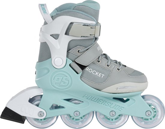 Rollers Powerslide - Taille 37-40 - Unisexe - gris/bleu clair/blanc