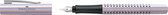 Faber-Castell Grip Glam XB - stylo plume - plume F - nacre - FC-140845