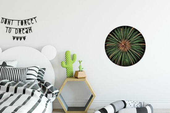 Assiette en plastique Fireworks Wall Circle ⌀ 30 cm - impression photo sur cercle mural / cercle vivant (décoration murale)
