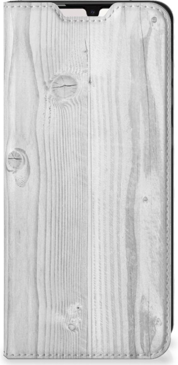 Samsung Galaxy A33 5G Book Wallet Case White Wood