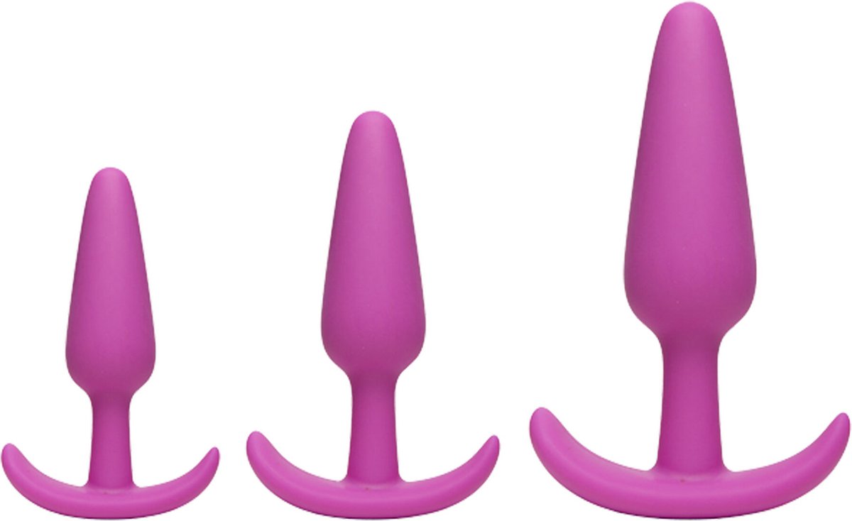 Goedkoopste Doc Johnson Naughty 1 - Butt Plug Trainer Set pink