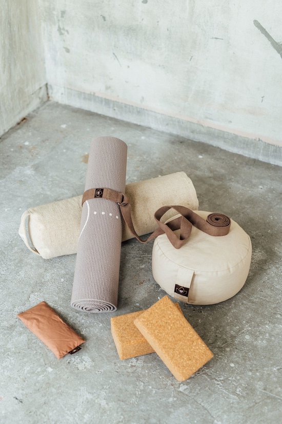 Yoga riem / strap extra lang taupe - Lotus van Lotus — afbeelding 2