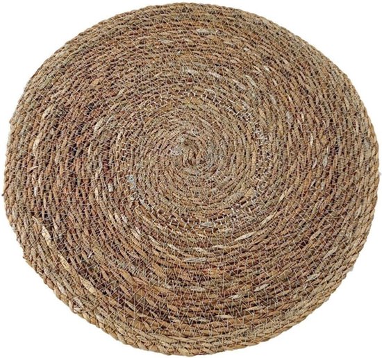 1 Stuk Grote Tafelmat Ronde Ovale Placemat Natuurlijk Rotan Handgeweven Eetkamer Servetmat Hotel Bestek Tafeldecoratie