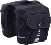 Willex - Fietstassen XL - Dubbele fietstassen- Binnenvakken - Polyester - Waterafstotend - 50L - Zwart