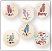 NB! Creative Boutique: (6x) bunny Theme Coasters/konijnen thema-onderzetters[Easter/Paas]