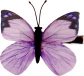 Haarclip vlinder lila - 6 cm