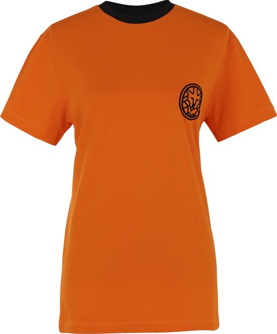 T-Shirt Luxe Orange Lion Unisexe - Taille L
