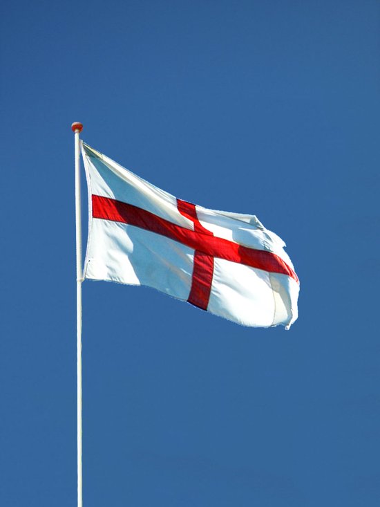 Engelse Vlag - Engeland Vlag - 90x150cm - England Flag - Originele Kleuren - Sterke Kwaliteit Incl Bevestigingsringen - Hoogmoed Vlaggen
