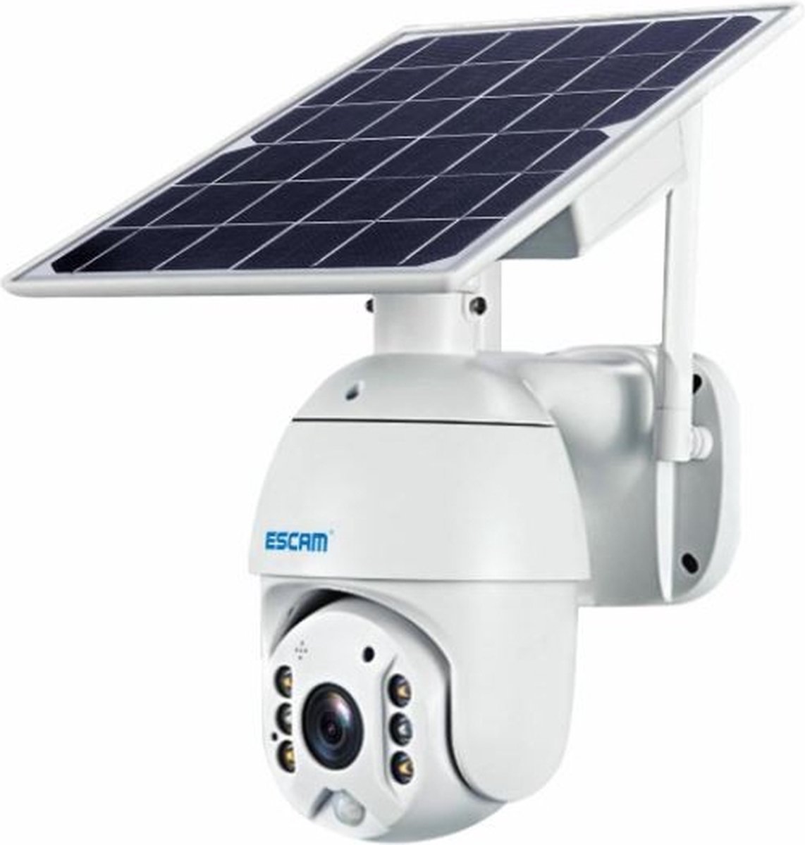 Beveiligingscamera op zonne-energie met nachtbeeld
