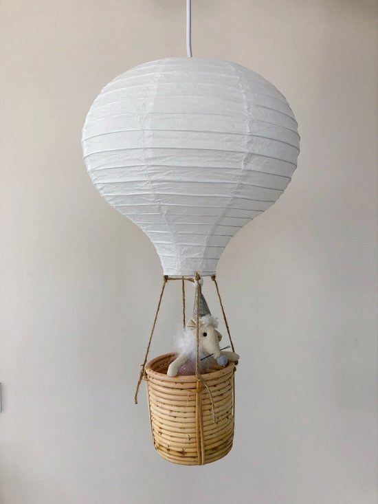 Fokken grijnzend deur Hanglamp Lamp Ballon Luchtballon met muis kinderkamer - Lamp luchtballon  babykamer -... | bol.com