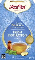 Yogi Tea For the Senses Pure Fraîcheur Bio aux huiles essentielles - Pack économique : 6 packs de 17 sachets