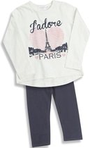 Minikidz - Meisjes Kledingset - Legging en Shirt - J'adore Paris - Maat 5-6 jaar